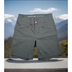 Toad&Co FlexTime Shorts Hiking Travel Gray Zip Pockets Womens‎ Size 6